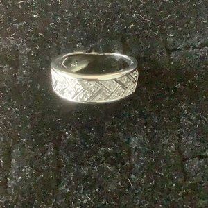 Ladies Sterling silver and .10 Diamond ring.